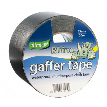 CLOTH TAPE  GAFFA TAPE 75mm x 50m Black