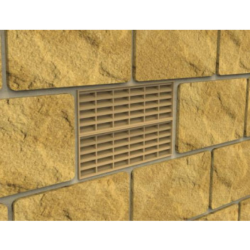 Manthorpe G930BF Through Wall & Underfloor Airbrick Buff